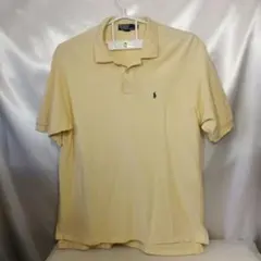 エ*レ様 139♪米国ユーズド★ポロ ラルフローレンポロシャツイエローUS-2X