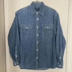 UNIQLO デニムブルー 長袖シャツ L