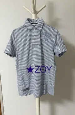 未使用品★ZOY メンズ半袖ポロシャツ ボーダー柄 サイズ1のサムネイル