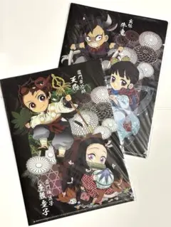 鬼滅の刃 A5 クリアファイル 2枚 ハロウィン 炭治郎 禰豆子 善逸 伊之助