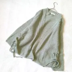 テチチ　レディースニットセーターFREEサイズ グリーン系　アクリル１００%