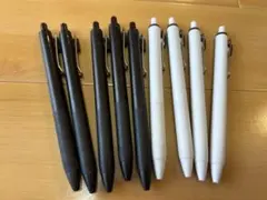 uni one ボールペン 9本まとめ売り 0.38 0.5 白 黒 未使用多数