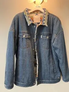 ⚠️4月11日まで限定値下げ中⚠️ Reroom ボア襟付きデニムジャケット