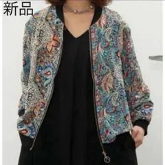 新品 Fal′beu プリントジップシャツ ブルゾン　サイズML