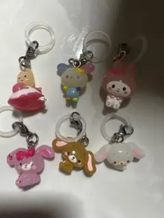 サンリオキャラクターズ　ゆるっとめじるしアクセサリー　全6種コンプリートセット