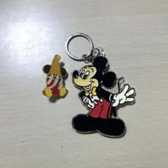 ミッキー　　レトロ　アクリルキーホルダー　リルリンリン