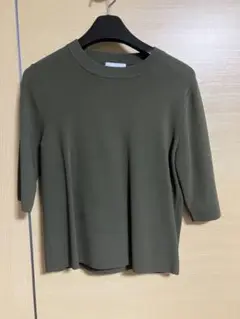 【新品未着用】　UNITED ARROWS 半袖ニット オリーブ