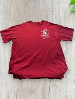 NIKE フットボールチームのTシャツ　赤　メンズLゆったりめ