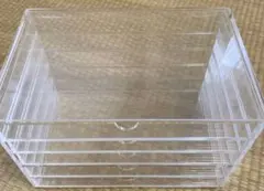 無印良品　重なるアクリルケース・横型５段