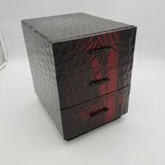 昭和レトロ 整理箱 鎌倉彫 和風整理箱 小物入 伝統工芸品 アンティーク 竹模様