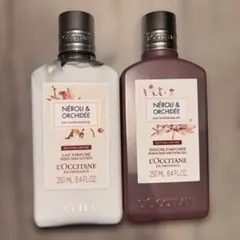 ロクシタン ネロリ＆オーキデ ボディミルク＆シャワージェル250ml×2点セット