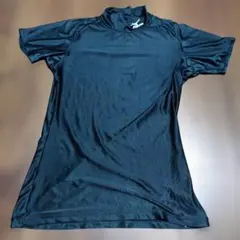 Mizuno ハイネック アンダーシャツ ブラック M 半袖