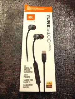 JBL TUNE 310C USB-C 有線イヤホン ブラック ハイレゾ対応のサムネイル