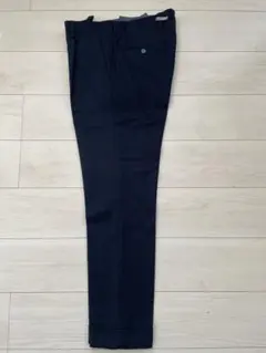 GERMANO per BEAMS ワンプリーツウールスラックス 48 ネイビー