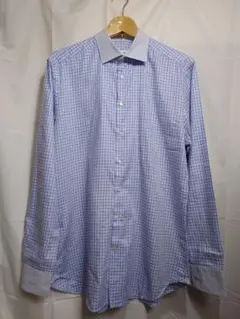 ETROチェツクドレスシャツ 42