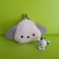 サンリオキャラクターズ　ポチャッコ　ミルキーボア財布　めじるしアクセサリー