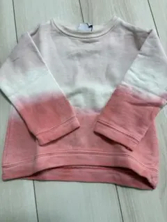ZARA ピンクグラデーション トレーナー 6-9ヶ月 74センチ