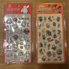 ベイマックス　ズートピア ぷくぷくシール　2枚セット