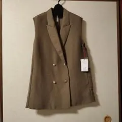 新品【Dignite collier】 メッシュベスト　ベージュ