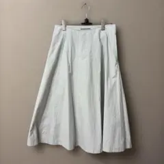 MARGARET HOWELL フレアスカート サイズI ライトグレー