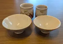 苧坂恒治作　渦赤絵　脚付片口　豆鉢 2個セット 苧坂恒治作 渦赤絵 脚付片口 豆鉢 2個セット - メルカリ