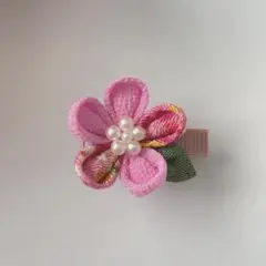 七五三　髪飾り　つまみ細工　3歳