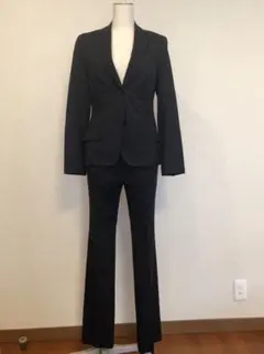 【UNIVERSAL  LANGUAGE】 パンツスーツ レディース ネイビー