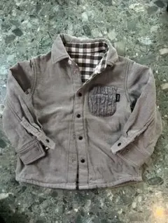 BeBe チェック 長袖シャツ 100cm