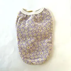 犬用秋冬服　薄紫色　花柄　Lサイズ　新品未使用品