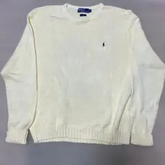 Polo By Ralph Lauren イエローコットンセーター XL