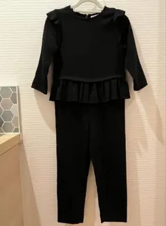 Zara Girls ブラックオールインワン サイズ7 120センチ