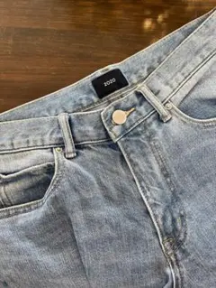 必読 ZOZO ライトブルー スリムフィットデニム