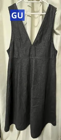 GU デニムジャンパードレス XL