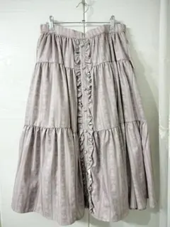 LL しまむら NINA'S 青木美沙子 リバーシブルスカート パニエ ピンク