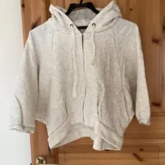 earthmusic&ecology アイボリー パーカー