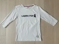 LABRA POP ラブラドールレトリバー 七分袖Tシャツ ホワイト