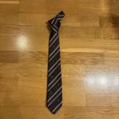 EAST BOY ストライプ柄ブラウンネクタイ