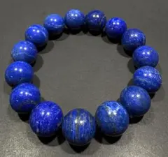 最高級バングル】天然石ラピスラズリ ブレスレット 14.3mm✨1191 