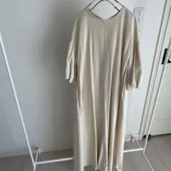 バックリボンロングワンピース