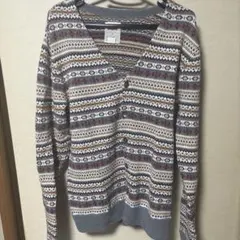 レア　Levi's ストライプ柄カーディガン M