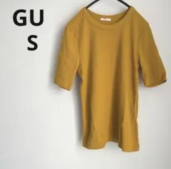 ジーユー　GU リブカットソー　S 半袖　Tシャツ