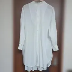 ローリーズファーム　 チュニックシャツワンピース　オフホワイト　フリーサイズ