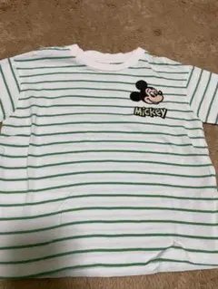 LITTC ミッキーマウス ストライプＴシャツ 90
