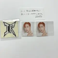 INI カプセルトイ　池﨑理人　IDフォトセット　ステッカー