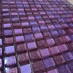 紫系グラデーションガラスタイル309ピース