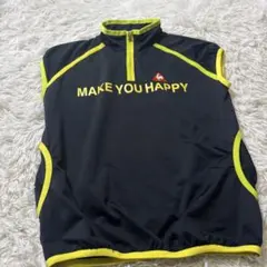 ルコックスポルティフ ブラック イエロー レディース ポロシャツ サイズM