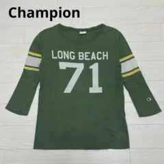 Champion　チャンピオン　 L/S-T　Tシャツ 七分袖　グリーン