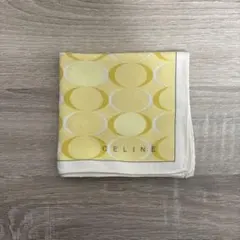 CELINE ハンカチ 黄緑 黄色 大判