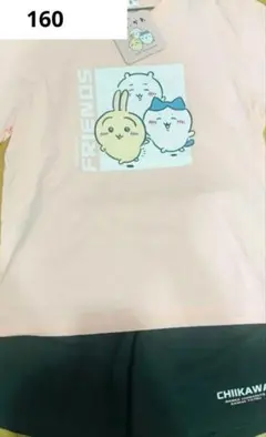 ちいかわ　Tシャツ&ハーフパンツ　160 ピンク