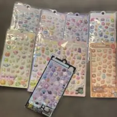 カラフル3D立体シールセット おまとめ 9冊 海外製品 立体 コレクション
